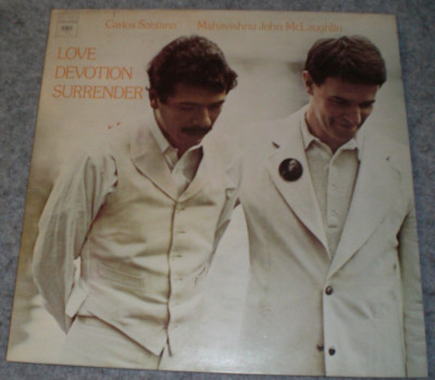 Carlos Santana/Mahavishnu John McLaughlin ''Love/Devotion/Surrender'' Vinyl LP