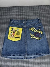 Mickey Mouse Vintage Denim Skirt