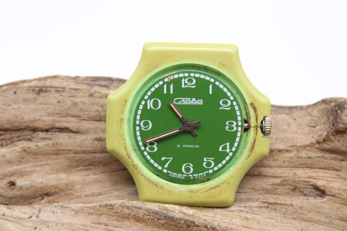 SLAVA CRABA VOSTOK SOVIET CCCP USSR WATCH 21 JEWELS COENAHO 37.8mm