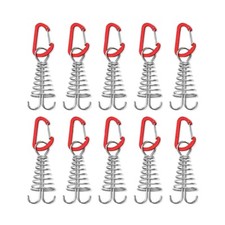 Octopus Deck Peg 10pcs/set Stainless Steel Tent Accessories Board Peg Spiral