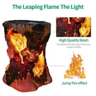 Solar Garden Lights Led Landscape Lantern Dynamic Simulation Flame Stump Light