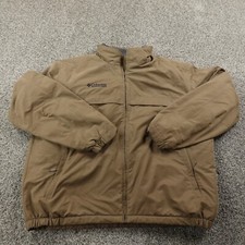 VTG Columbia Jacket Mens XL Brown Fleece Line...
