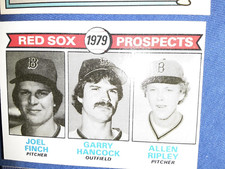 1979 Topps Red Sox Prospects - Joel Finch/Garry Hancock/Allen Ripley #702 Rookie