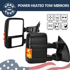 Power Heated Tow Mirrors for 99-07 Ford F250 F350 F450 F550 Super Duty w/ Signal