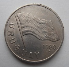 URUGUAY 5 PESOS 1980