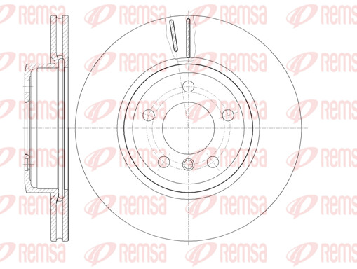 Remsa 2X Bremsscheibe Vorne Ø324.8 Mm BelüFtet FüR BMW X3 E83 3.0D 2.0D-image