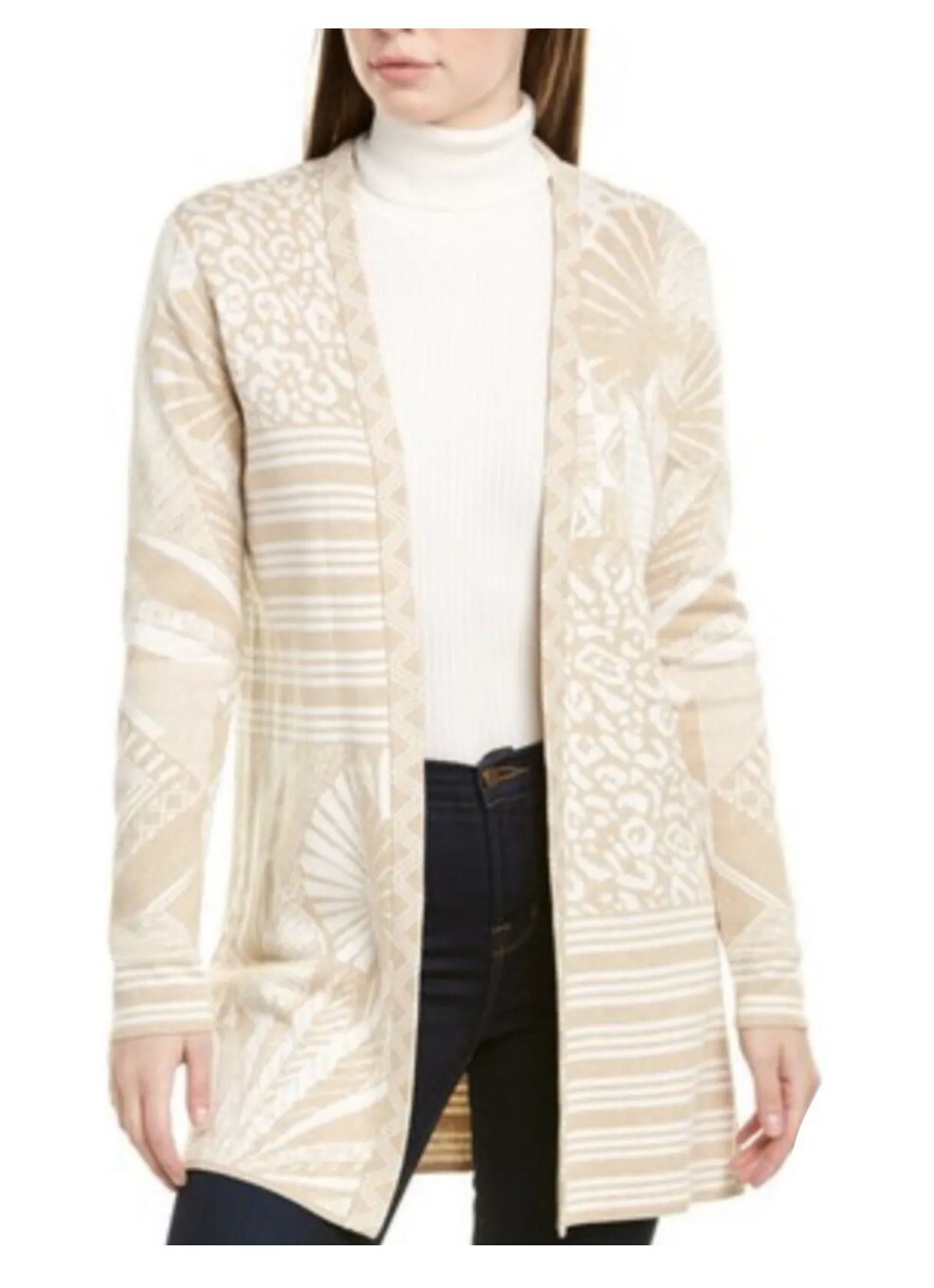 J. McLaughlin Marguerite Multi Print Cardigan In … - image 1