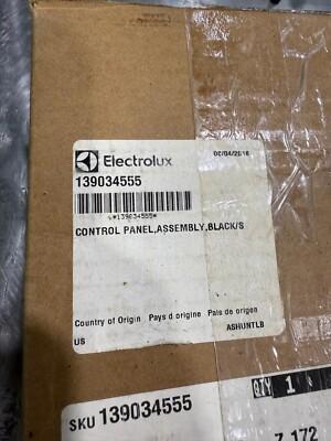 Electrolux OEM 139034555 Control Panel New - see description