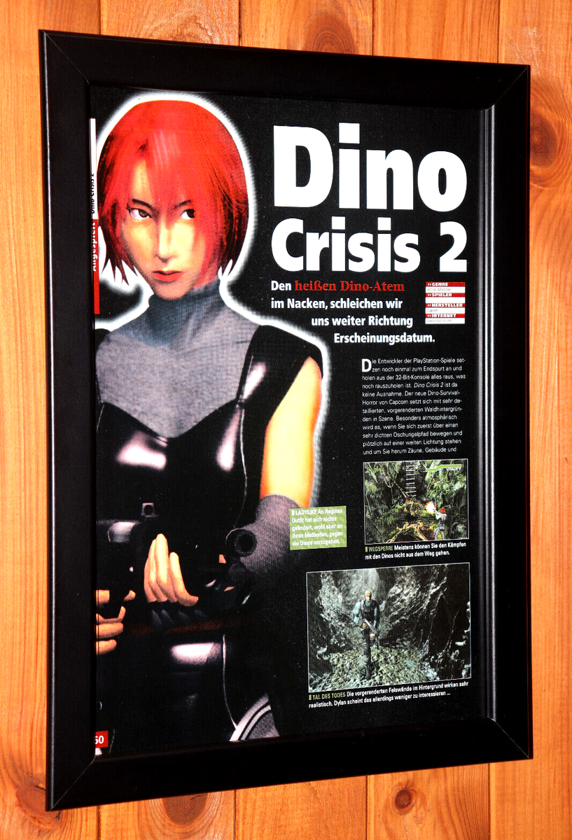 Dino Crisis 2 Nintendo 64 N64 PS1 PSX Vintage Small Promo Poster