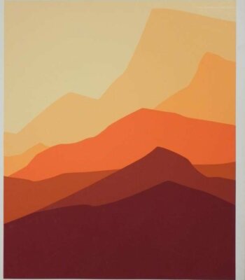 Exquisite fine art print of an Alpine landscape, signed by Doug Danz