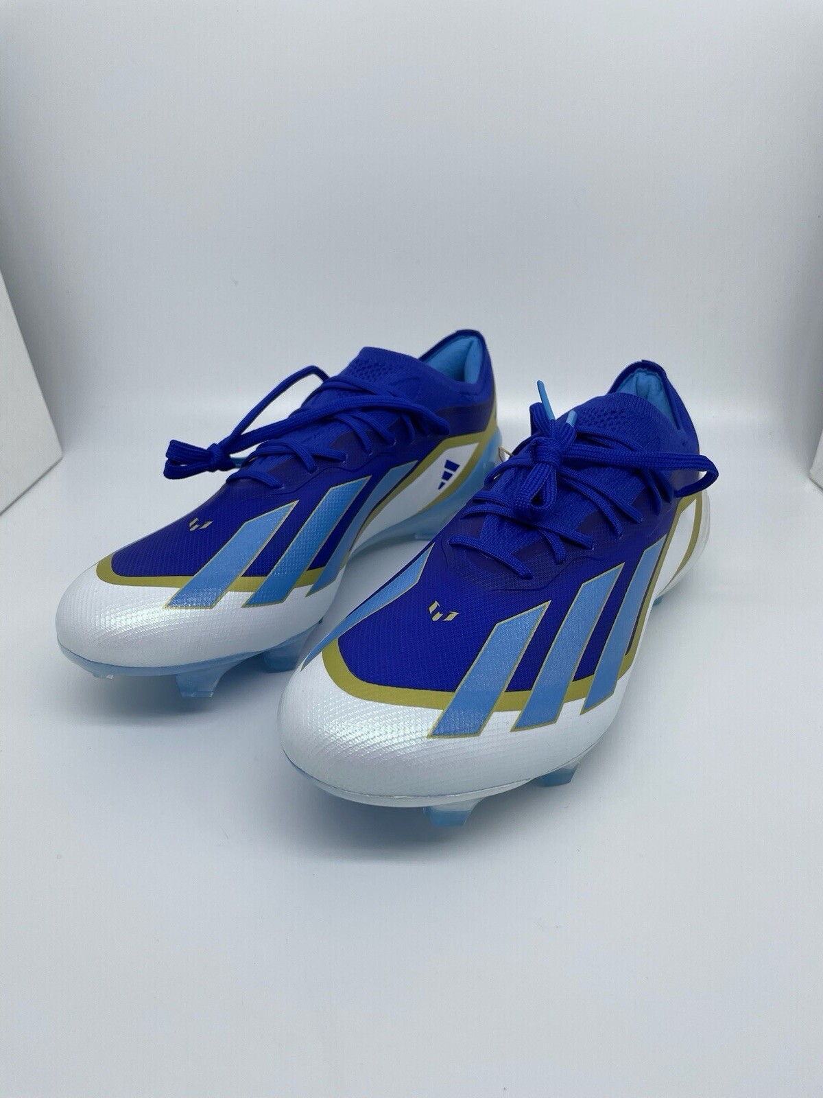 Adidas X Crazyfast Messi Elite FG Cleats Lucid Blue Mens Size 9.5 New ID0710