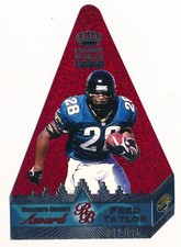 FRED TAYLOR 1999 CROWN ROYALE CRAMER'S CHOICE JUMBO RED 11/25 *JAGUARS*