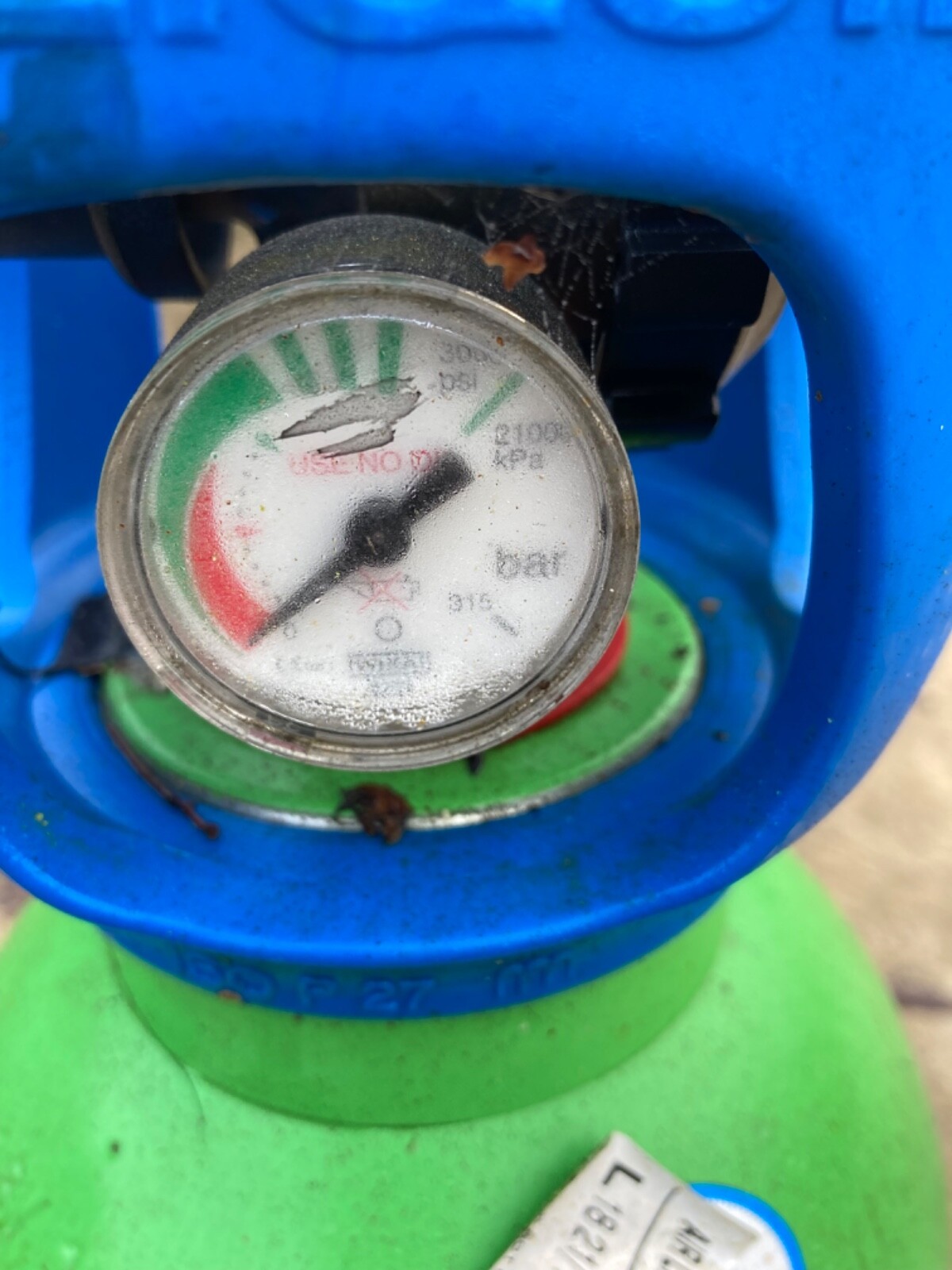 Albee argon/co2 gas bottle cylinder 11 litre empty mig TIG welding no