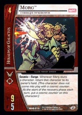 VS System: Morg, Corrupt Destroyer [Played] VS: Marvel Heralds of Galactus TCG C