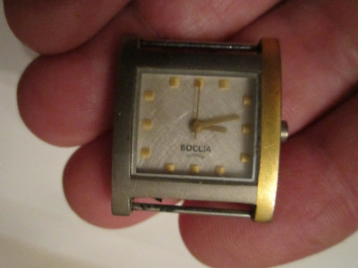 VINTAGE LADIES' BOCCIA TITANIUM WATCH - WORKS GREAT - QUARTZ NO BAND -  BBA-37