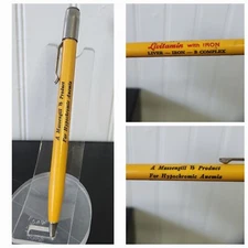 Vintage Massengill Rx Livitamin With Iron Pharmaceutical Mechanical Pencil 