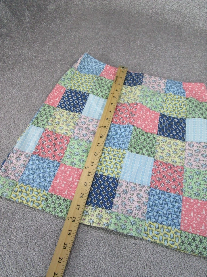 Vineyard Vines пэчворк юбка женщин 6 многоцветный хлопок линия - Изображение 3 из 4