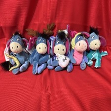 Disney Eeyore Winnie the Pooh Small Plush Set Lot of 5