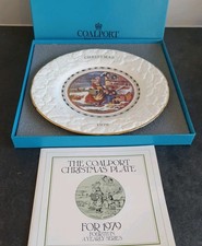 Vintage Coalport Christmas Plate 1979 Collectors Original Box and Leaflet EX CON