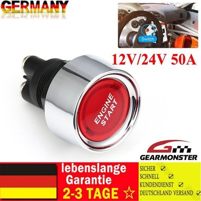 12V/24V 50A Auto Motor Startknopf Druckschalter Drucktaster Zündung Starter