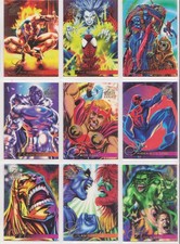 #6 1994 Fleer Marvel Universe Trading Cards Lot of 9