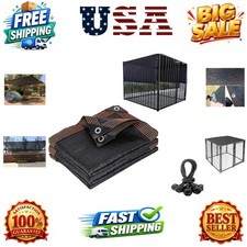 Dog Kennel Shade Cover 95 Sunblock Shade Tarp Panel Net Mesh with Grommets f...
