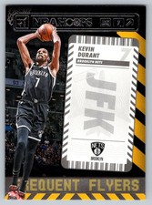 2021-22 Panini NBA Hoops Frequent Flyers #15 Kevin Durant Brooklyn Nets