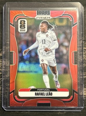 2026 Panini Prizm World Cup Rafael Leao #357 Red 10/50 Portugal