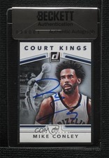 BAS 2017 Panini Donruss Court Kings Mike Conley #8 Seal of Authenticity Auto 3c7