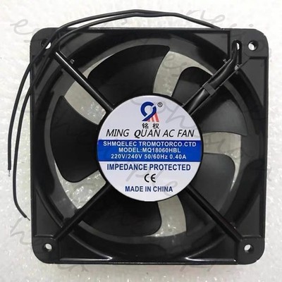 1 PCS  MING QUAN AC Fan MQ18060HBL 220V 18060 18CM 2 Wire aluminum frame fan