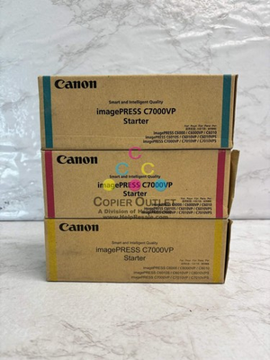 #ad 3 Genuine Canon IPC7000VP Cyan Mag amp; Yel Starter 0441B001 0442B001 0443B001 $275.00