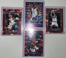 2020-21 Panini Prizm Draft Picks Crusade Tyrese Maxey Purple Wave Prizm 76ers
