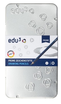 edu³ PRIME Zeichenbleistifte 12 Härten, 12er Set