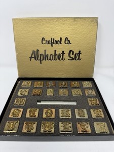 CRAFTOOL USA Leather Stamp Or Punch #8139 Alphabet Set 3/4 In  A-Z In Box