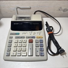 Sharp EL-1801V Printing Calculator- TESTED WORKING