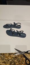 NUEVA Sandalia para Mujer Ipanema Sand VIII Correa al Tobillo Azul/Plateado EE. UU. 10 (UE 41/42)