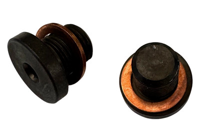 Lossa Engineering black O2 block off screw kit for Air Cooled Triumph Motorcycle