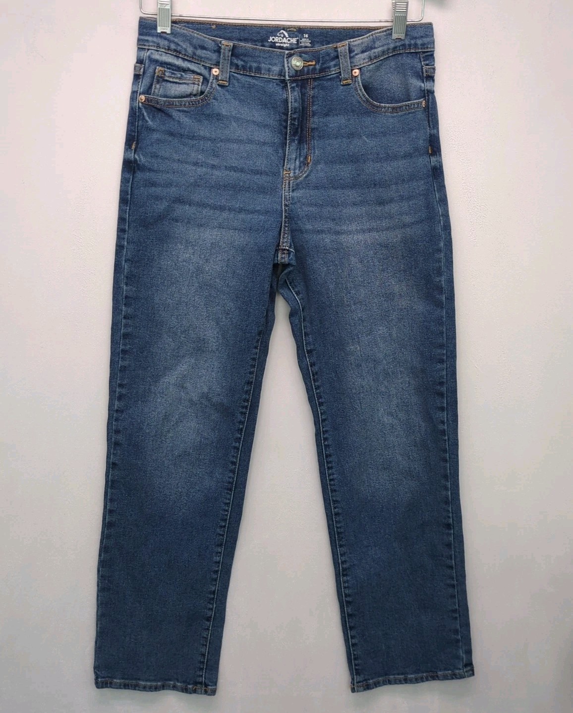 Jordache Straight Leg Jeans Women’s Size 16 Medium Wash