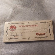 Roadhouse Readers Certificate of Achievement Award Sealed Package NFR Certificat