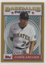 2020 Topps Finest Flashbacks Gold Refractor 5/50 Chris Archer #162 i4v