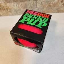 Schylling NeeDoh Funky Pup Neon Pink Squishy Fidget Stress Toy 26065HY NEW