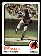 1973 Topps Baseball Dick Bosman #640 VG - VG/EX Texas Rangers High #