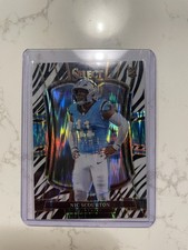 2025 Panini Select - Premier Level Nic Scourton #143 Zebra Prizm (RC)