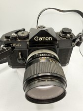 Canon F-1 35mm SLR Film Camera w/ FD 100mm f/2.8 S.S.C. Lens AS-IS Japan
