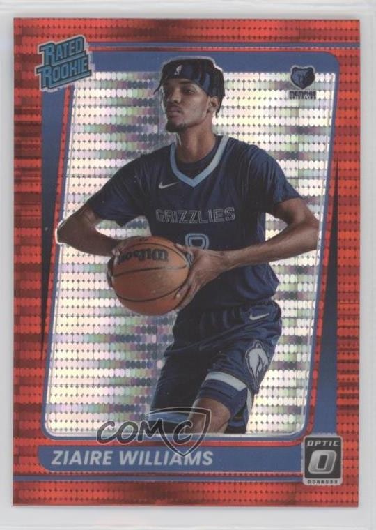 2021 Panini Donruss Optic Rated Rookie Red Pulsar Prizm Ziaire Williams #198 0c2