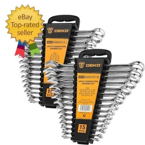 Combination Wrench Set, Sae&Metric, 30-Piece, 1/4'' to 1'' & 8-22Mm, 12-Point, C