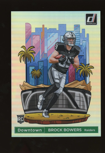 Brock Bowers #17 2024 Panini Donruss Oversized Downtown card