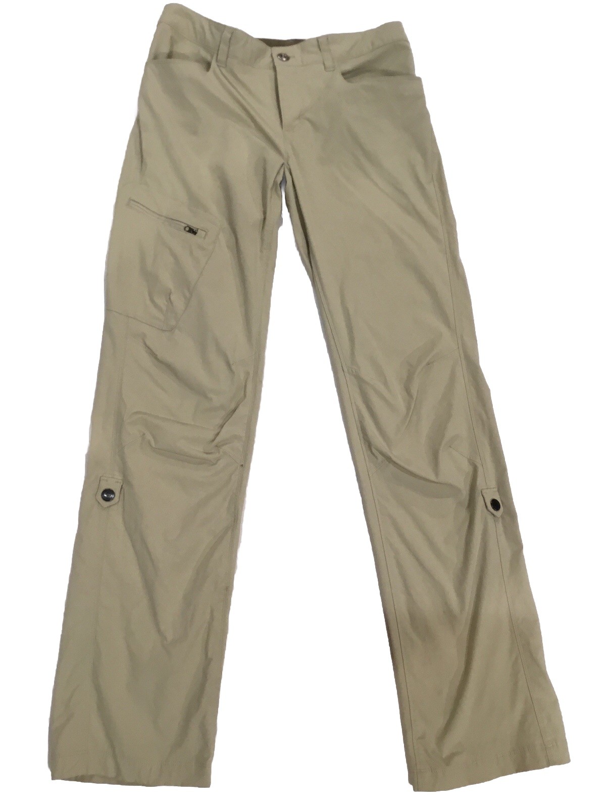 Patagonia Women’s 4 Hiking Pants Khaki Outdoor Trail Lightweight Nylon Stretch