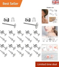 All-in-One 500pcs Earring Making Supplies: Studs, Butterfly, and Rubber Backs