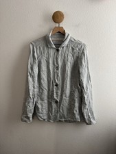 Raquel Allegra Long Sleeve Shirt Jacket Size 2 Medium 